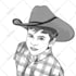 make black and white vector face