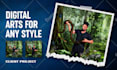 do any digital art, illustration, painting, graphic design