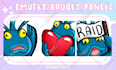 create emotes, badges, subbadges for twitch