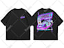 do vintage nascar tshirt design for printify or printful