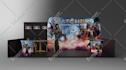 design 3d trade show booth or backdrop with print ready files