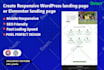 create wordpress landing page or elementor landing page