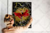 create unique canvas wall art designs with realistic mockups