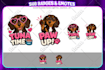 design custom emotes and sub badges for twitch, kick, tiktok, youtube