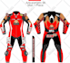 design motorbike leather suit