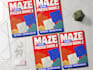 create maze puzzle for KDP, maze activity book cover design
