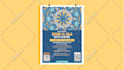 do islamic, ramadan, calendar event flyer poster design