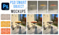 create PSD smart object product mockup templates in photoshop or canva