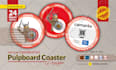 design pulpboard paper coasters, mouse pad, drinkware