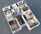 convert cad 2d plans to 3d floor plan and rendering quickly
