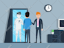 create a modern flat illustration