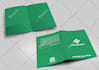 do modern, corporate presentation folder