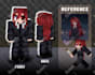 make your best custom minecraft skin for java and bedrock