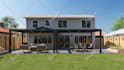 design your rooftop, garden, backyard, terrace 3d render