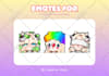 create custom chibi emotes or sub badges for twitch, discord, vtuber