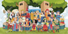 design beautiful children story book illustration