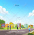 make illustration for kids story book with faceless style