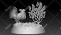 create 3d sculpture birds, animal only for 3d printing