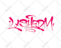 make graffiti logo, bubble lettering or throw up for your brand