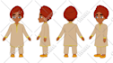 create 2d character design for animation