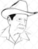 draw black and white vector portrait,silhouette or line art