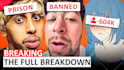 design true crime, bodycam or courtroom youtube thumbnails