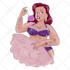 do any pin up cartoon character illustration