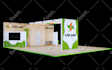 make 3d exhibition stand, stall, booth, kiosk designs render