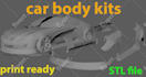 3d car modeling body kits and any body parts for stl file