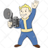 draw vault boy from fallout video games
