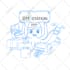 create t shirt design animal food illustration in cute kawaii style