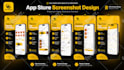 design app store screenshots and play store app graphics