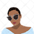 draw a faceless minimalist illustration digital portrait