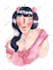 draw a watercolor portrait in my cute style