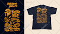 create vintage hand drawn illustration for tshirt