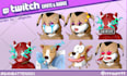 create twitch emotes , stiker and badge for you in 24 hours