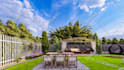 do backyard landscape design, pool, fireplace and garden design