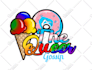 do ice cream, candy, chocolate, bakery, sweets, or food logo