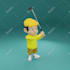 model simple 3d character from 2d to 3d in blender