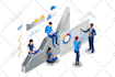 create expert 3d infographics to explain your brand services