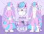draw a reference sheet for your furry character