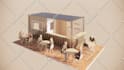 do amazing  3d rendering exterior design from your 2d files