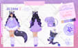 draw a reference sheet for your furry or character vtuber