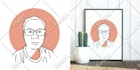 draw minimalist avatar for your social channels photo profile