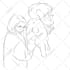draw digital line art portrait from any photo