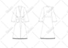 create technical fashion illustration, flat drawing, pattern design