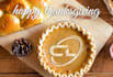 put your logo icon on a pie for thanksgiving