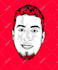 draw a black and white to color vector art portrait