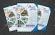 design door hanger, restaurant flyer, real estate brochure and rack card