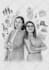 draw a realistic pencil sketch of a couple portrait